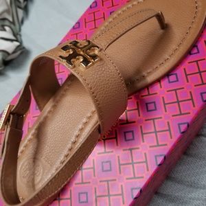 Brand new in box Tan Tory Burch sandals